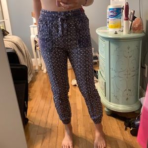 Purple Patterned Pants